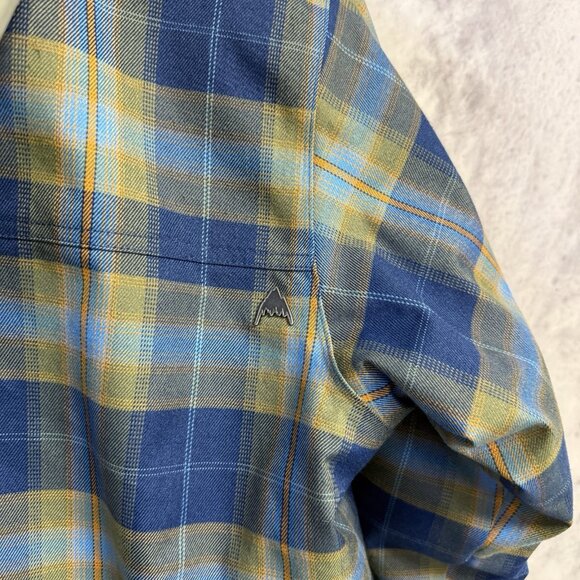 Burton Snowboard Jacket Youth XL (18) 21x28.5 Blue/Green Plaid Dry Ride - Picture 5 of 12